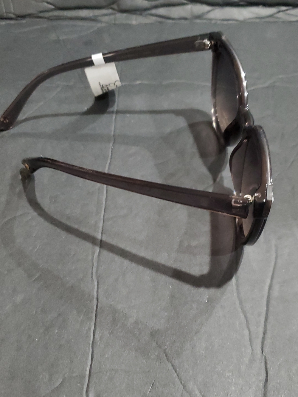 Jessica Simpson j6085 smoky Gray pearl crystal studded square cat eye sunglasses - Picture 3 of 7